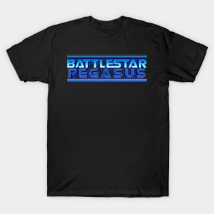 Battlestar Pegasus - Chrome Logo T-Shirt